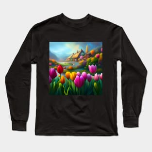 Fairy Tulips Village Long Sleeve T-Shirt